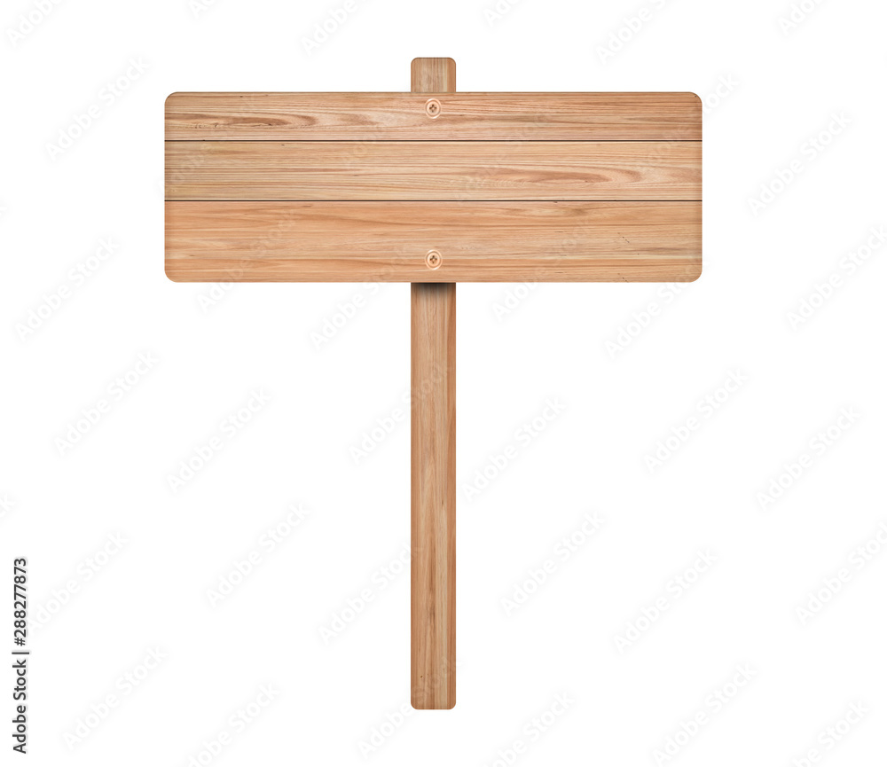 Wooden sign isolated on white background. Object with clipping path. Wooden sign isolated on white background. Object with clipping path.