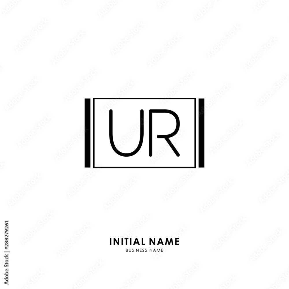 U R UR Initial logo letter with minimalist concept. Vector with scandinavian style logo. U R UR Initial logo letter with minimalist concept. Vector with scandinavian style logo.