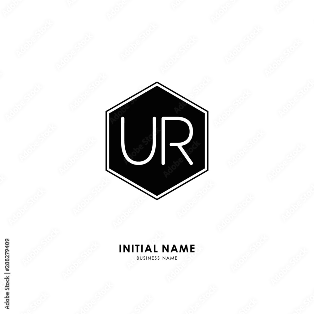 U R UR Initial logo letter with minimalist concept. Vector with scandinavian style logo. U R UR Initial logo letter with minimalist concept. Vector with scandinavian style logo.