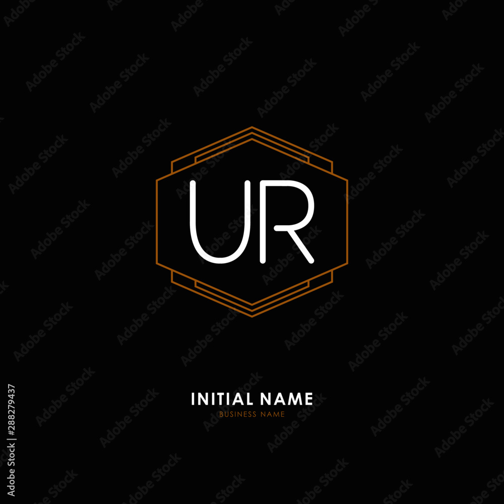 U R UR Initial logo letter with minimalist concept. Vector with scandinavian style logo. U R UR Initial logo letter with minimalist concept. Vector with scandinavian style logo.
