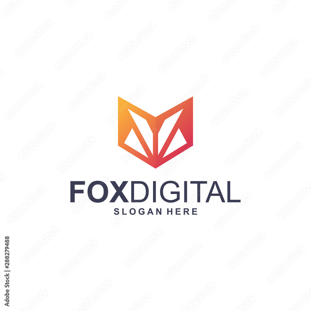 Colorful Modern Digital Logo Template Colorful Modern Digital Logo Template