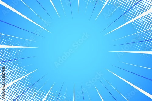 halftone comic stripes background vector illustration