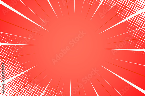halftone comic stripes background vector illustration