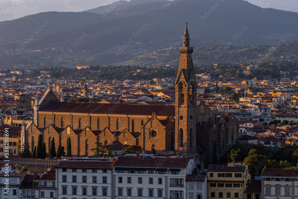 Fototapeta premium panoramic view of florence italy