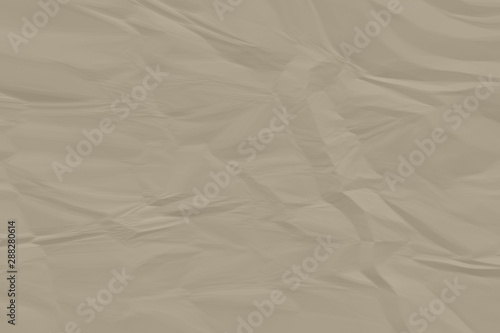 Fototapeta Naklejka Na Ścianę i Meble -  crumpled brown paper background close up