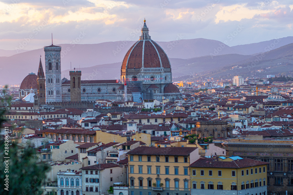 view of florence from italy