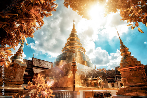 Fotografie Wat Phra Singh Temple in Chinag mai Thailand