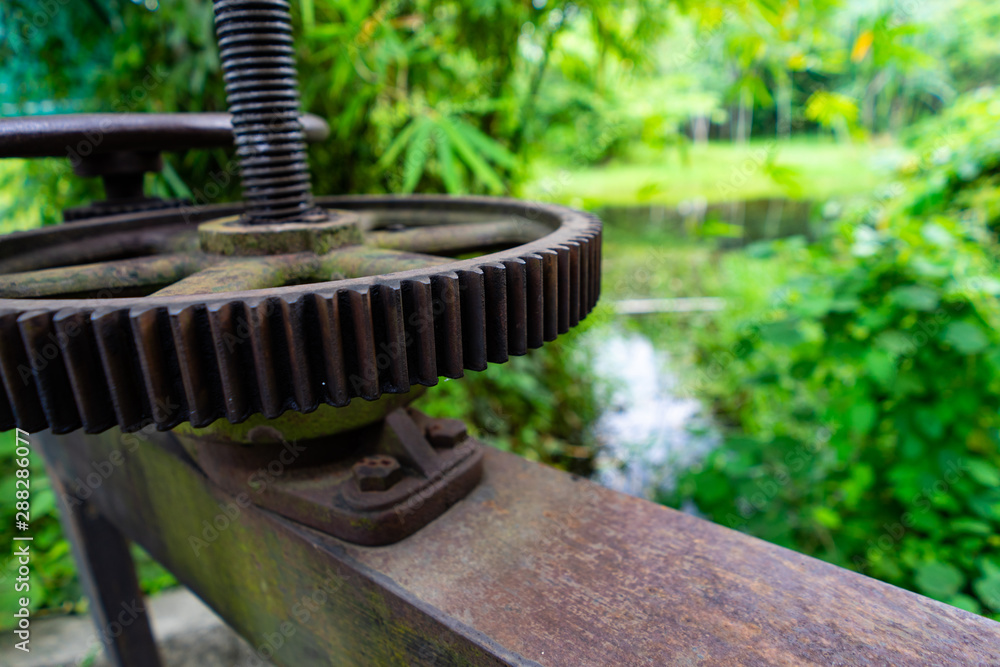 gear to manually open close the water dam gear to manually open close the water dam