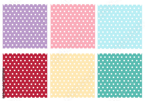 red greenmint purple blue pink yellow dot vector