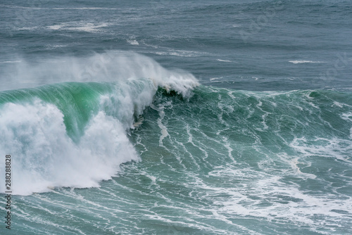 Impressive waves of Atlantic ocean. Portugal