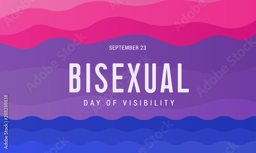 Celebrate Bisexuality Day. September 23 is a bisexual community day. Background, poster, postcard, banner design. photo
