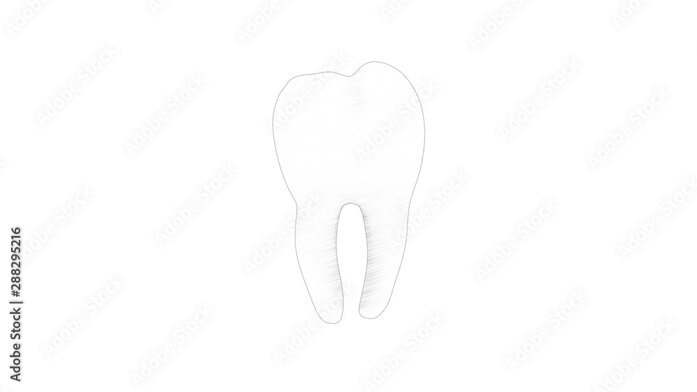 3d rendering of a tooth molar isolated in white background 3d rendering of a tooth molar isolated in white background