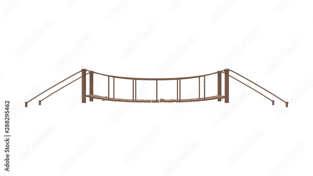 3d rendering of a bridge isolated in white background 3d rendering of a bridge isolated in white background