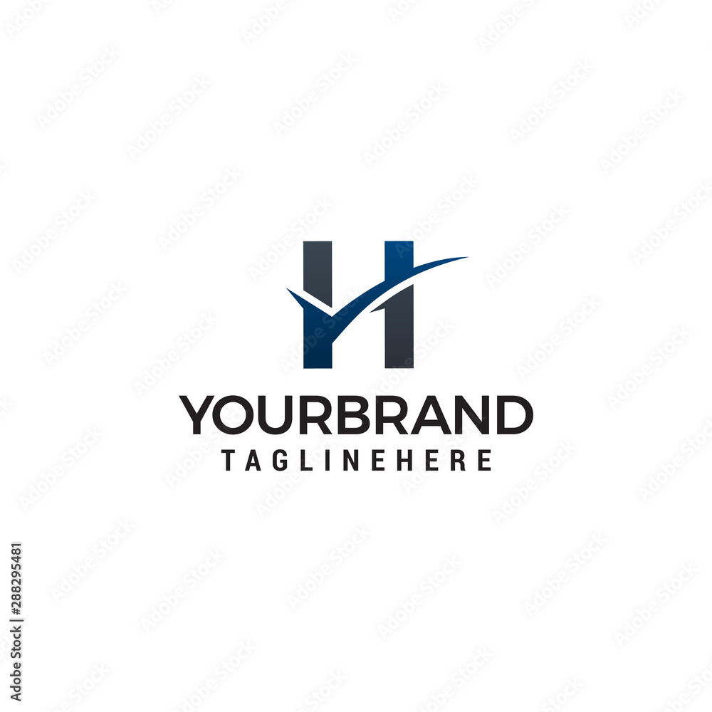Letter H With Checklist Logo Template Letter H With Checklist Logo Template