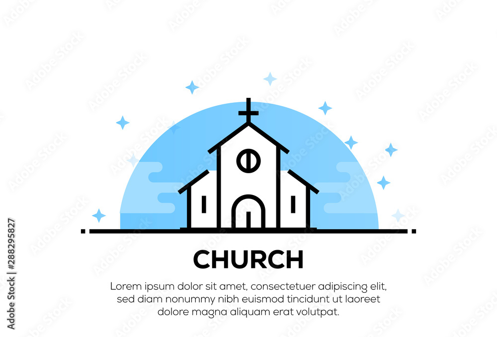 Obraz premium CHURCH ICON CONCEPT