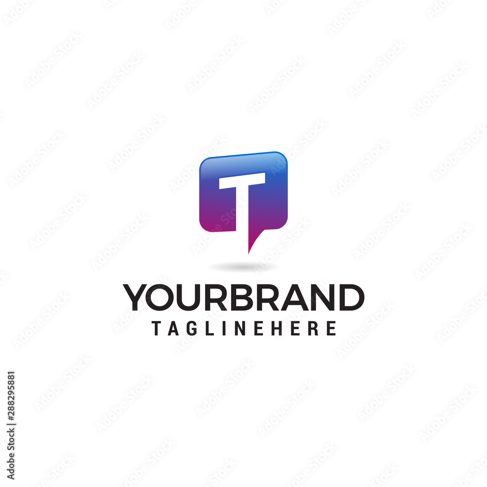letter T chat logo abstract, vector alphabet. Communication icon vector, social media icon letter T chat logo abstract, vector alphabet. Communication icon vector, social media icon
