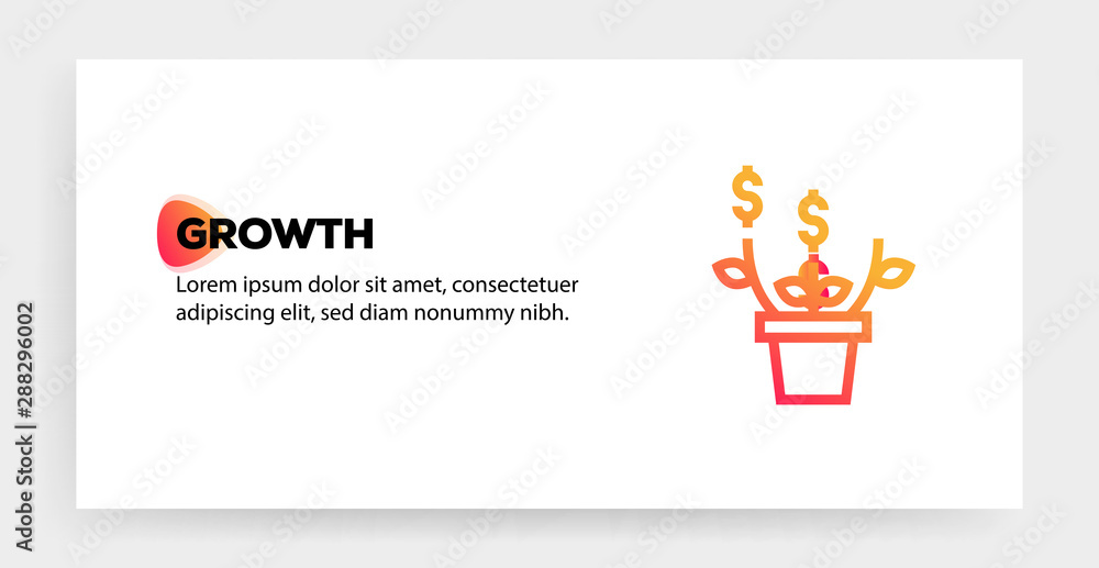 GROWTH ICON CONCEPT GROWTH ICON CONCEPT