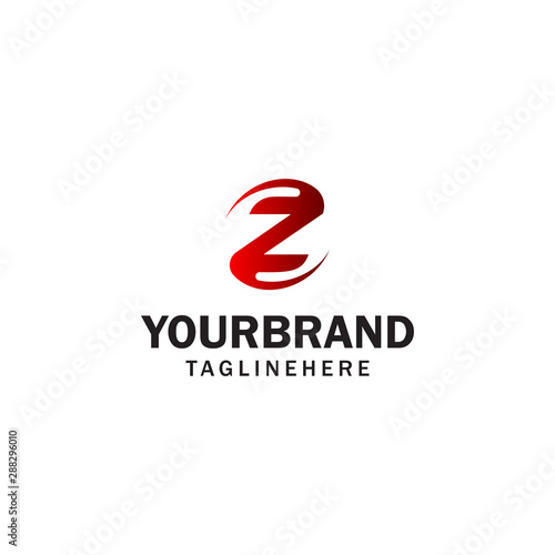 letter Z spin rotation logo design concept template