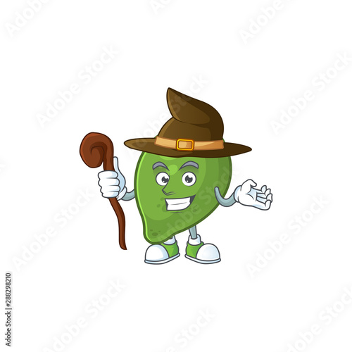 Witch cute fruit lime for tasty ingredient