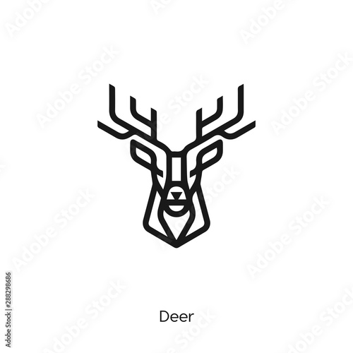 deer icon vector symbol © Turgay Gasimli