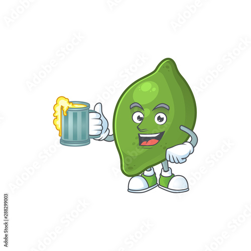 With juice cute fruit lime for tasty ingredient