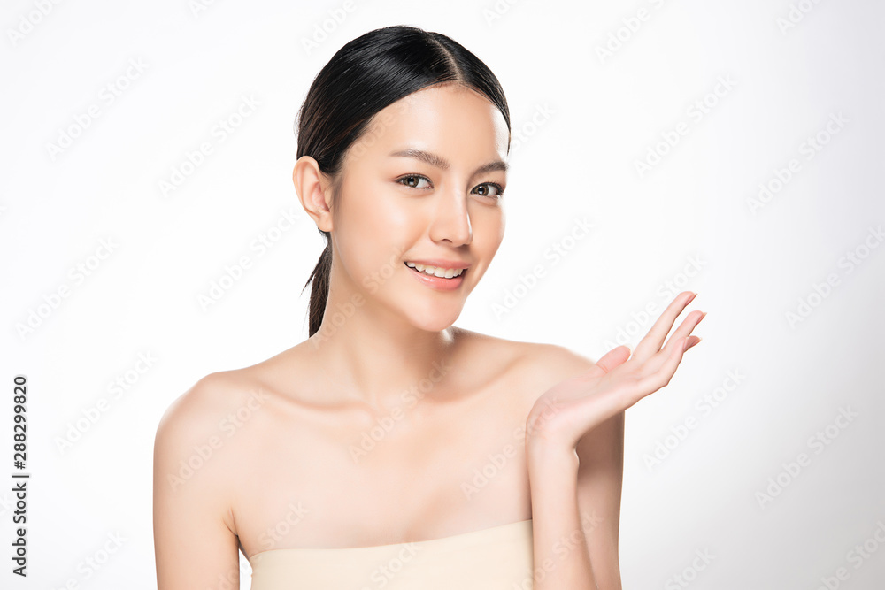 Beautiful Young Asian Woman with Clean Fresh Skin, Beautiful Young Asian Woman with Clean Fresh Skin,