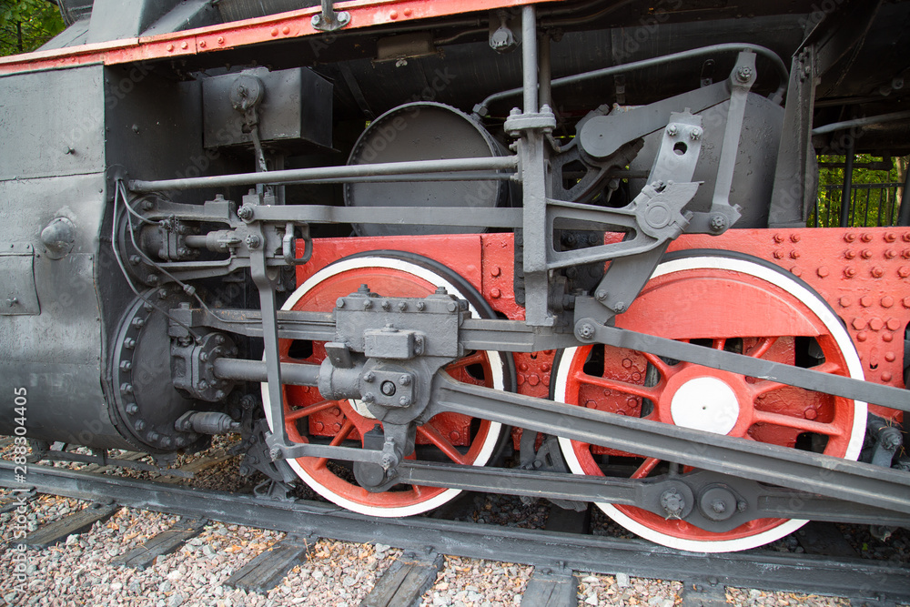 Steam engine locomotive, USSR. Military equipment of the Second world war. Steam engine locomotive, USSR. Military equipment of the Second world war.