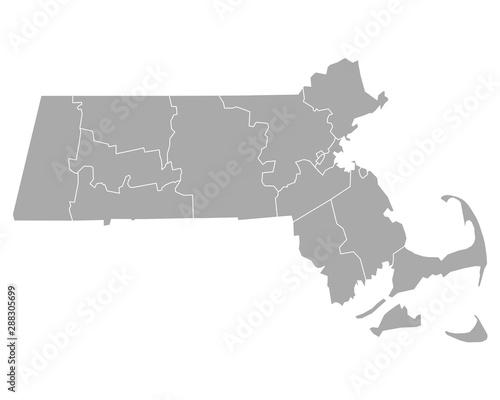 Karte von Massachusetts