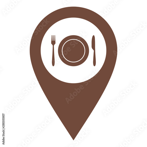 Besteck und Kartenmarkierung