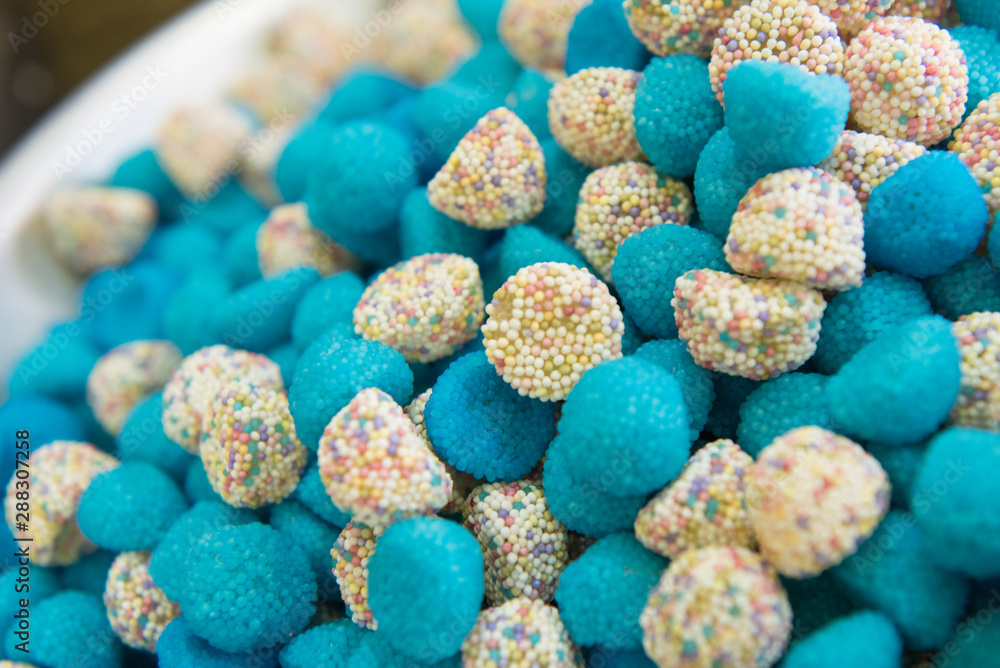 Juicy colorful jelly sweets. Gummy candies Juicy colorful jelly sweets. Gummy candies