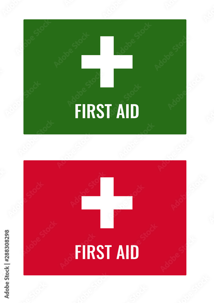 Fototapeta premium First aid mark logo