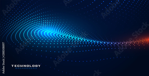 glowing partciles techology particles mesh background design