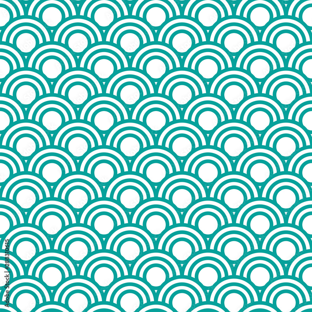 Blue seamless pattern with traditional Japanese waves Blue seamless pattern with traditional Japanese waves
