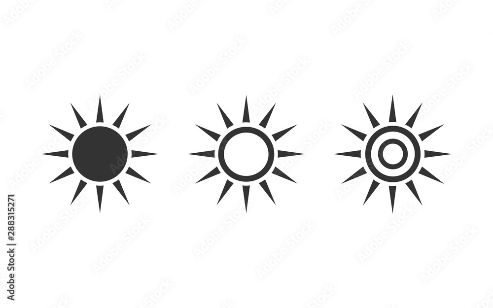 Sun Set icon symbol vector