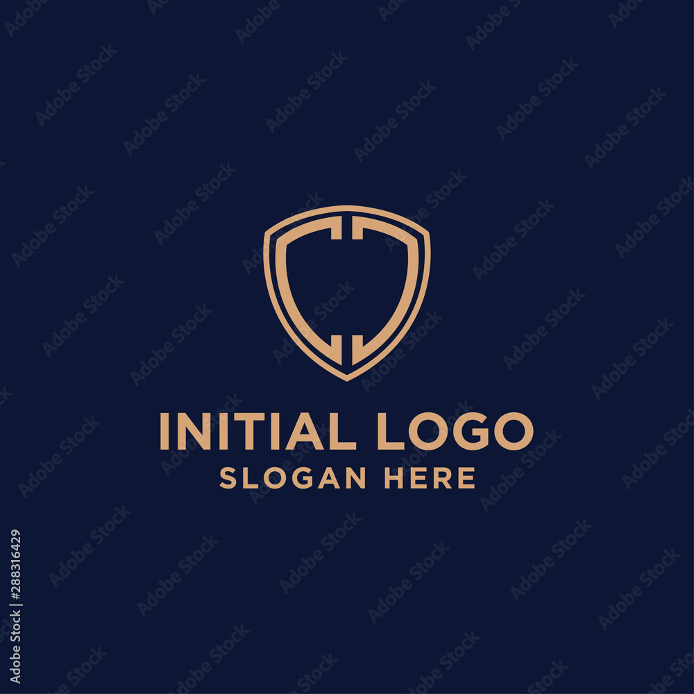 initial CC logo design template. business and gold. vector initial CC logo design template. business and gold. vector