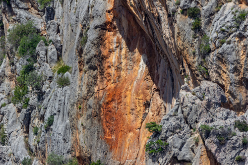 Rock formation at Serra de Tramuntana on island Mallorca, Spain