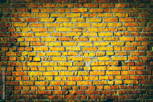  vintage brick wall or darkened surface