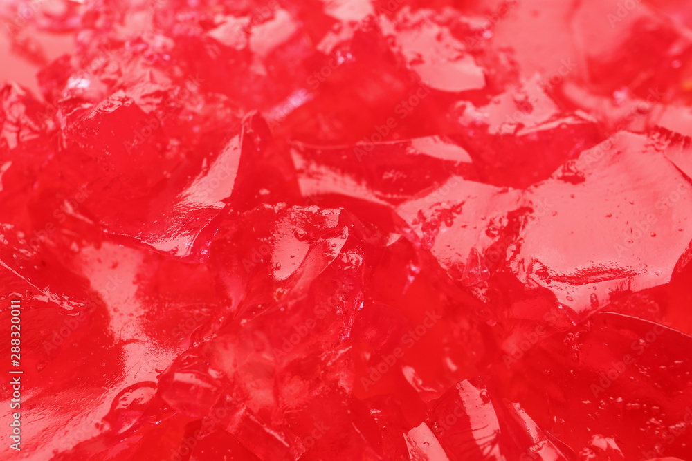 Red tasty fruit jelly as background, closeup Red tasty fruit jelly as background, closeup