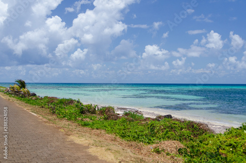 Caribbean coast on Big Corn Island in Nicaragua