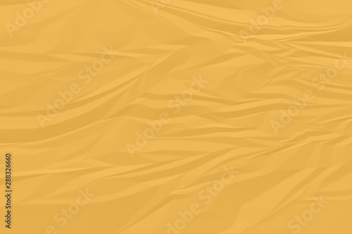 crumpled orange paper background close up © paisan191
