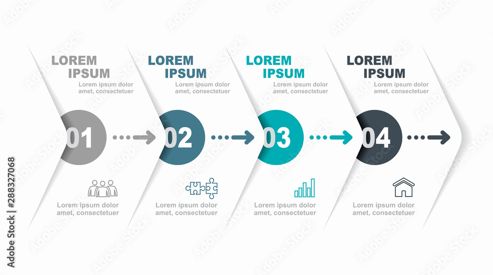 Fototapeta premium Infographic design template with place for your data. Vector illustration.