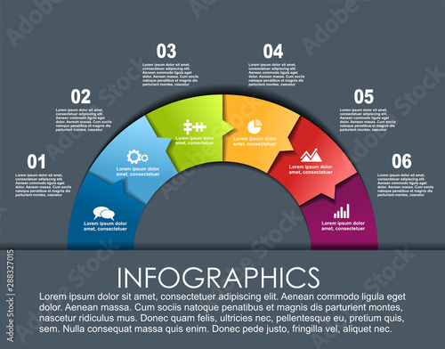 Infographic design template with place for your data. Vector illustration.