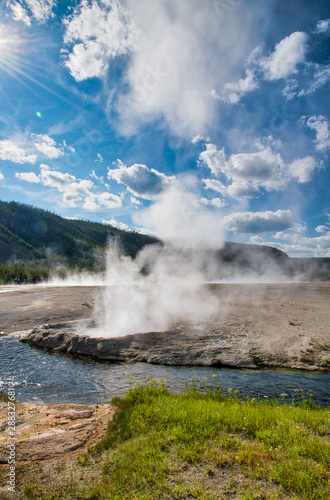 Black Sand Basin in Yellowstone National Park, USA