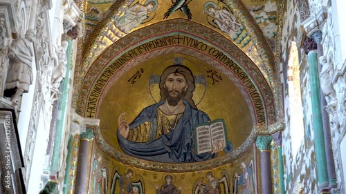 Wallpaper Mural The interiors of the Cefalù Cathedral Torontodigital.ca