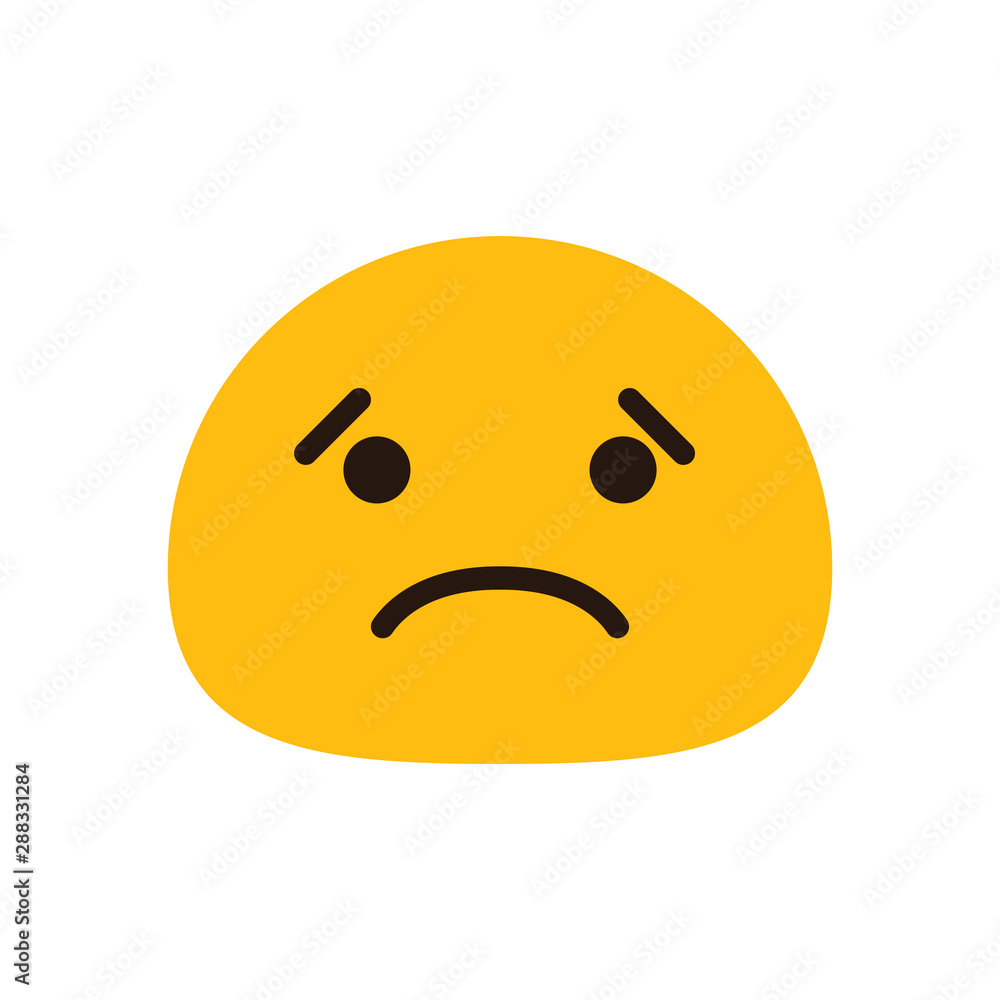 Sad emoji face Sad emoji face