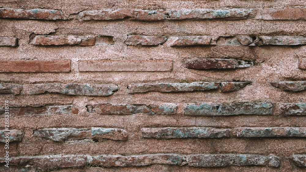 Stone brick wall texture background. Natural material.