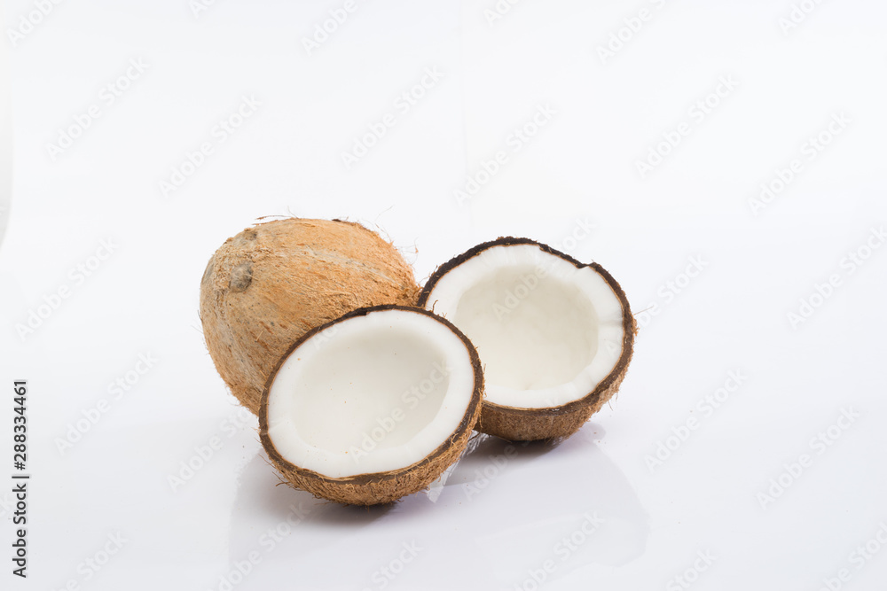 Coconut fruit isolated on white background Coconut fruit isolated on white background