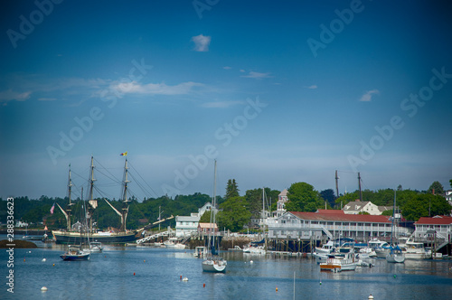 Tall Ship in Harbor