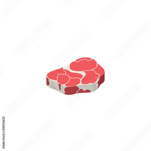Meat Vector 3d isometric, color web icons set, new flat style. Creative illustration design, idea for infographics.