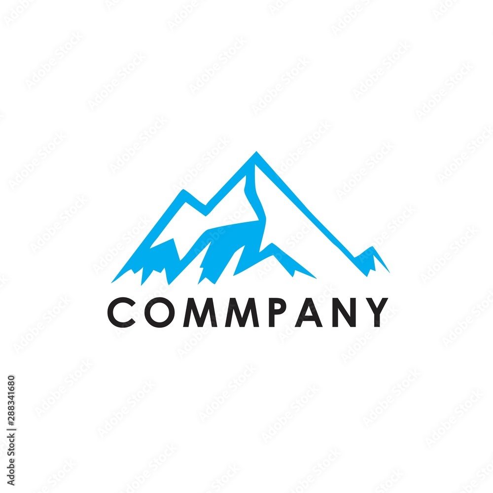 Mountain Logo Vector Simple
